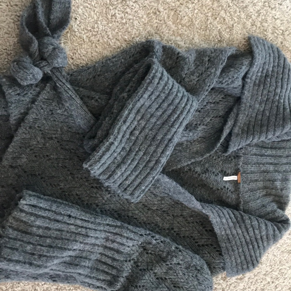 Free people wrap around wool sweater
